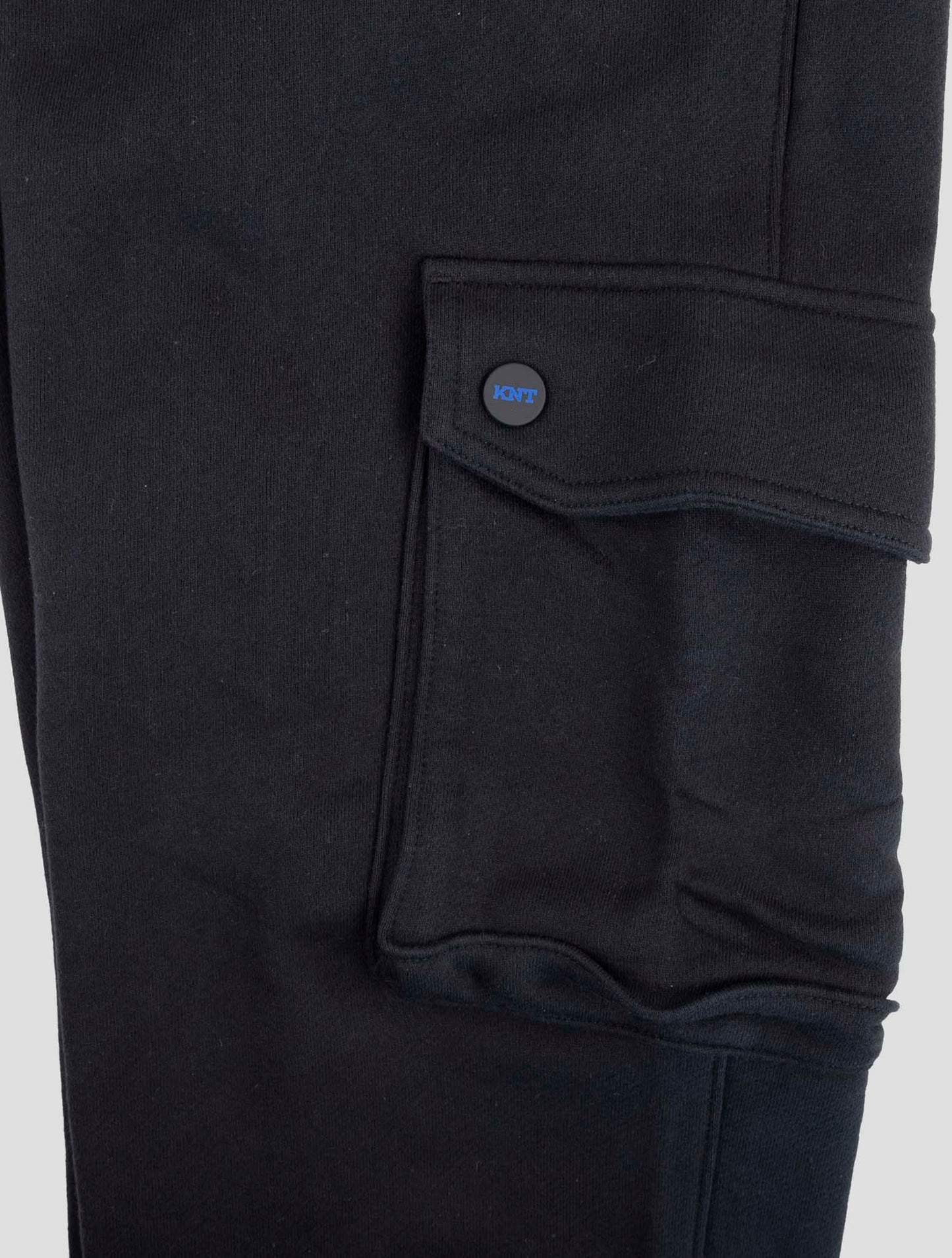 Kiton Knt Dark Blue Cotton Jogging Cargo Pants
