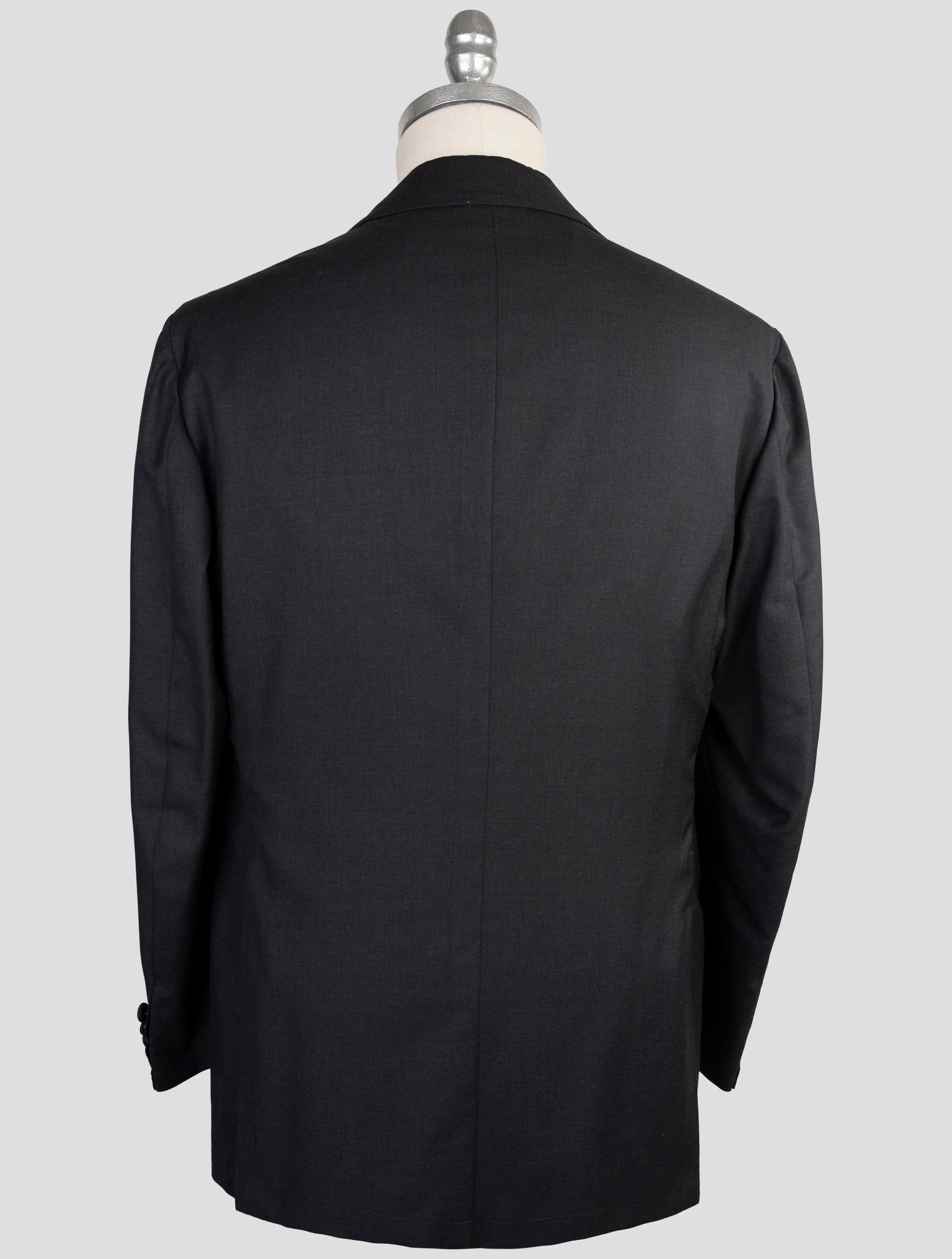 Kiton Knt Black  Wool Blazer