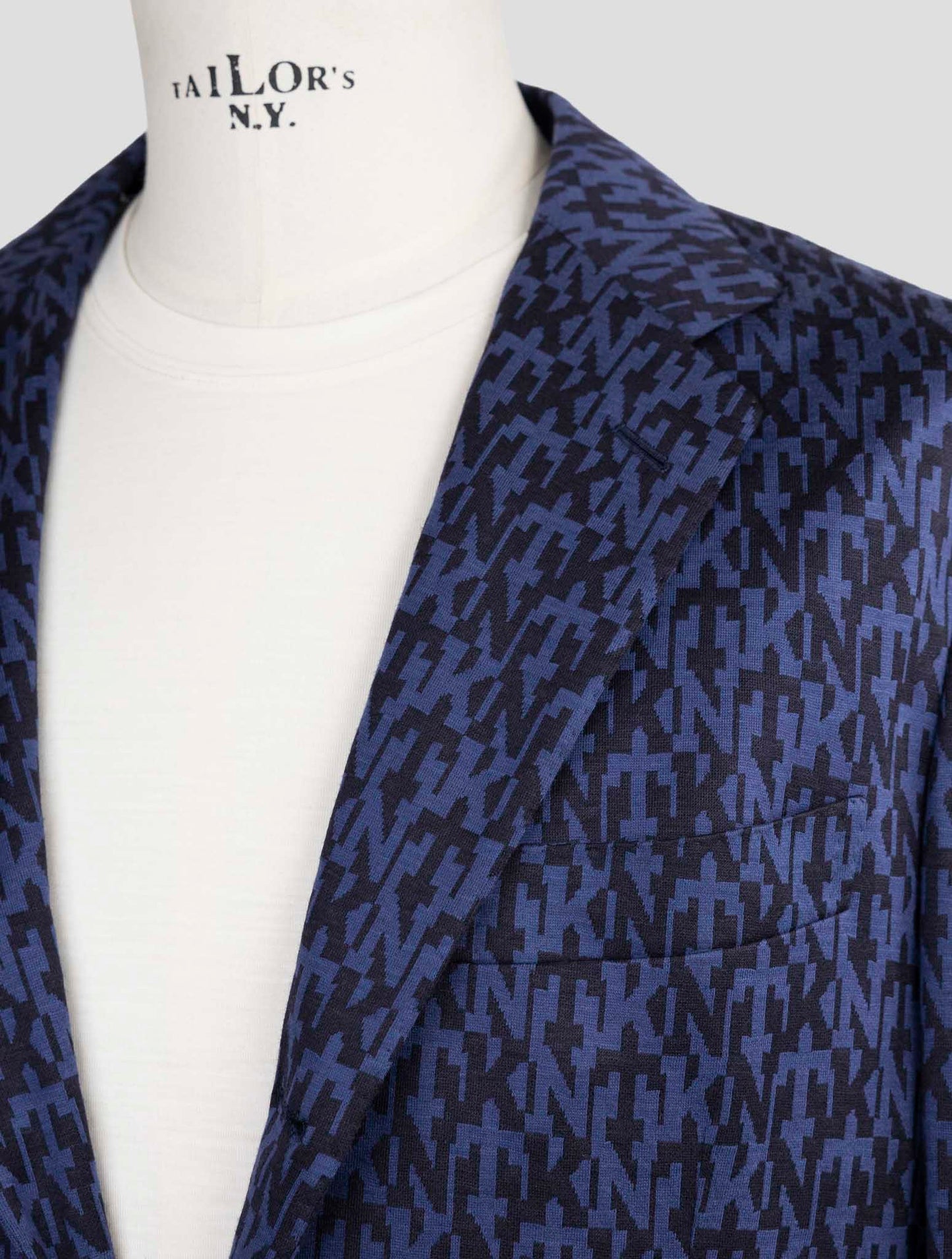 Kiton Knt Blue Cotton Cashmere Pa Blazer
