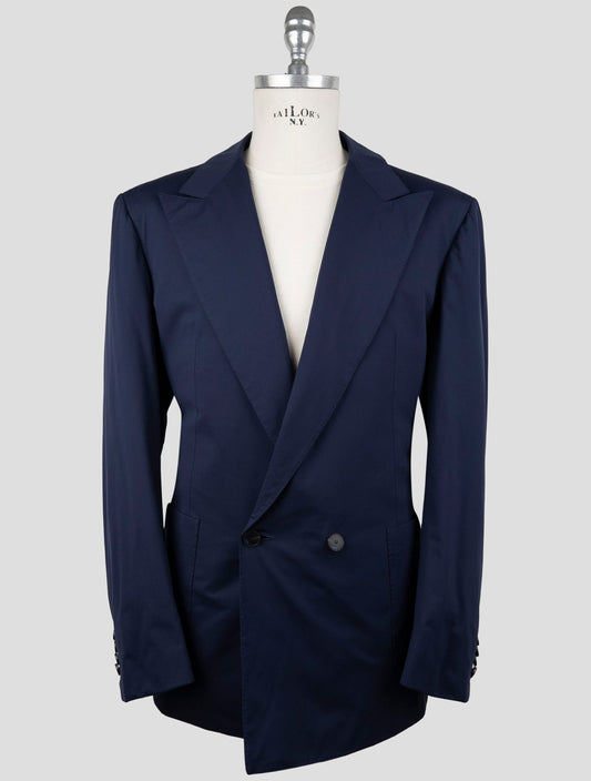 Kiton Knt Blue Pa Ea Double Breasted Suit