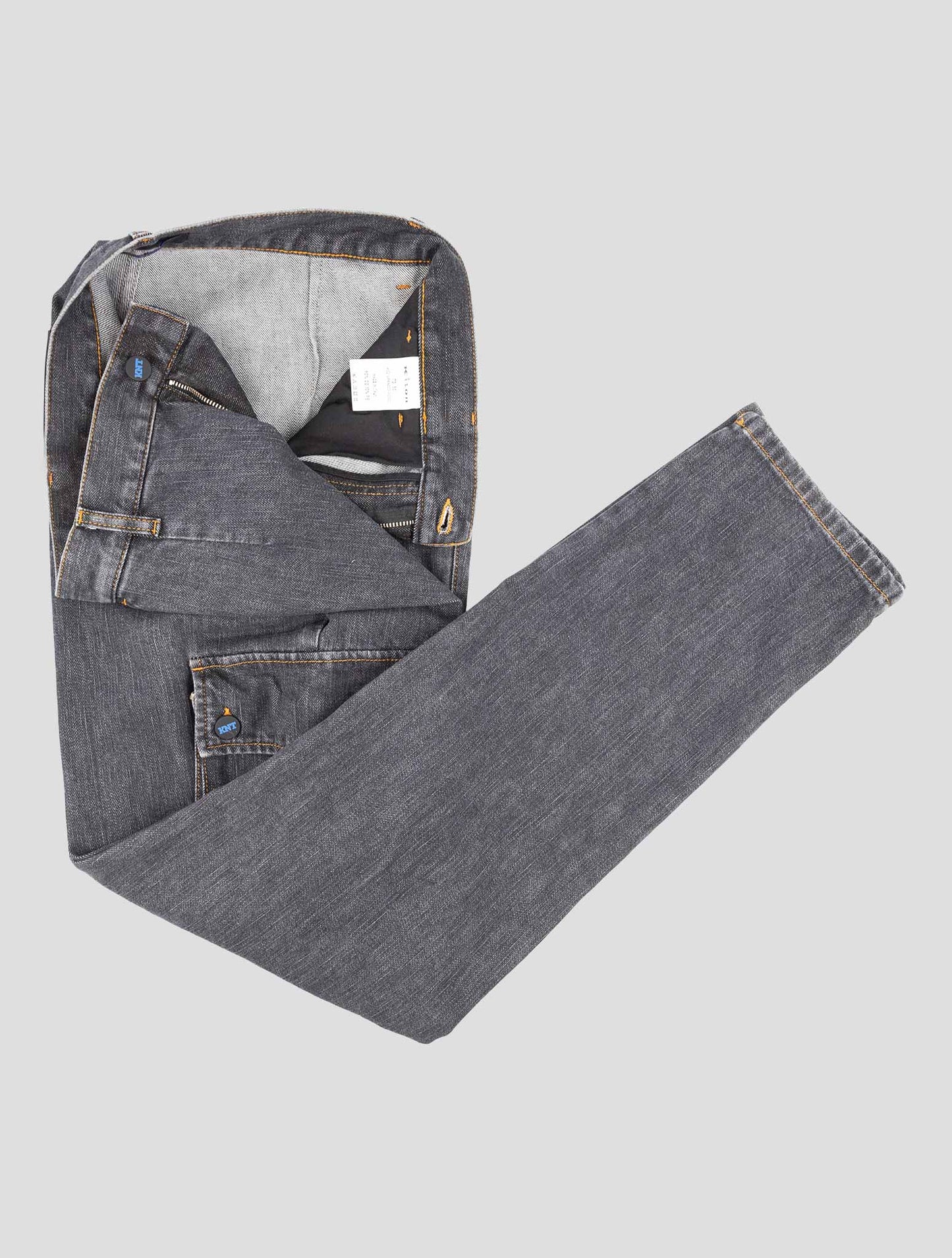 Kiton Knt Dark Gray Cotton Pe Cargo Jeans