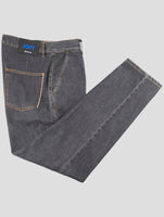Kiton Knt Gray Cotton Pe Jeans