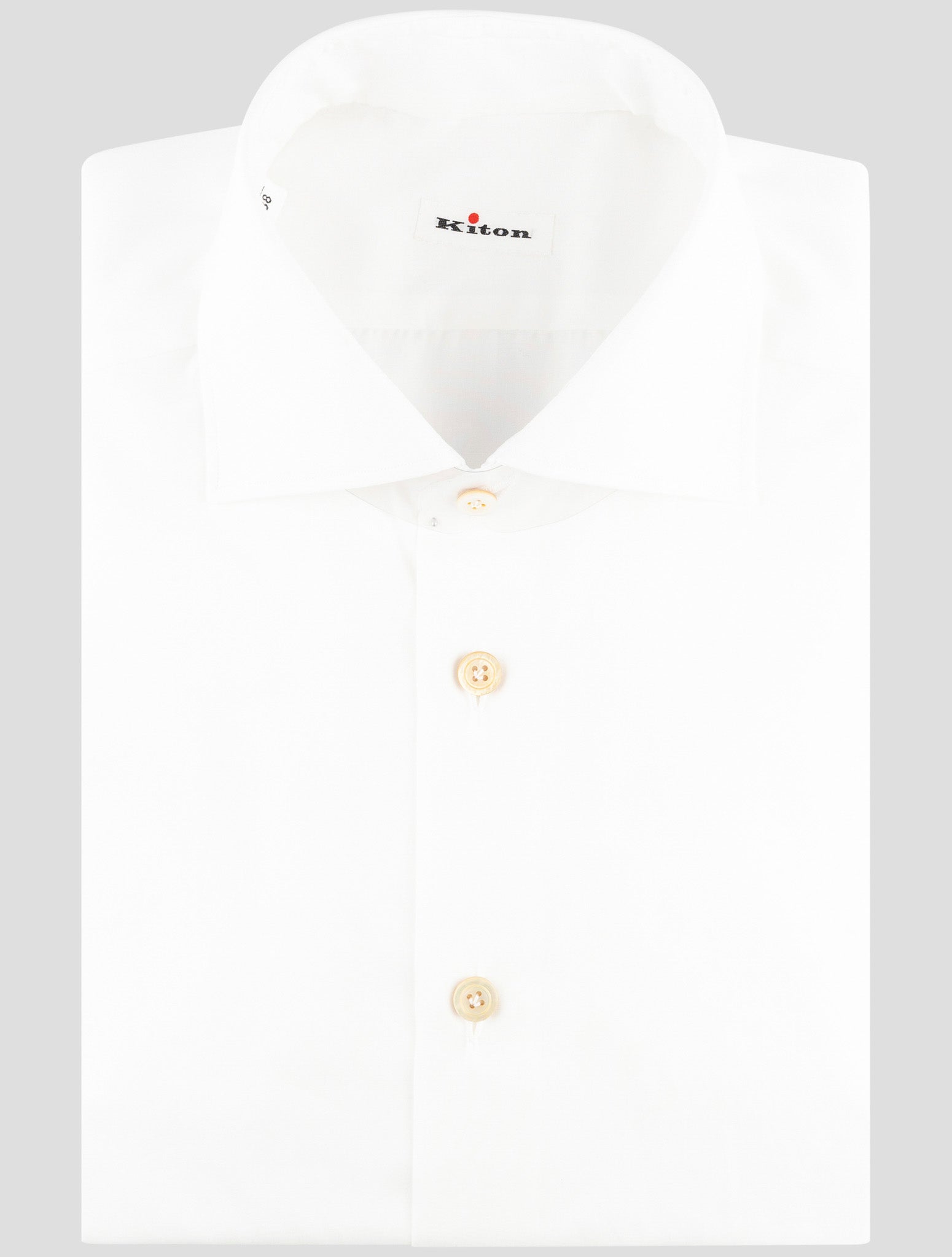 Kiton White Cotton Shirt