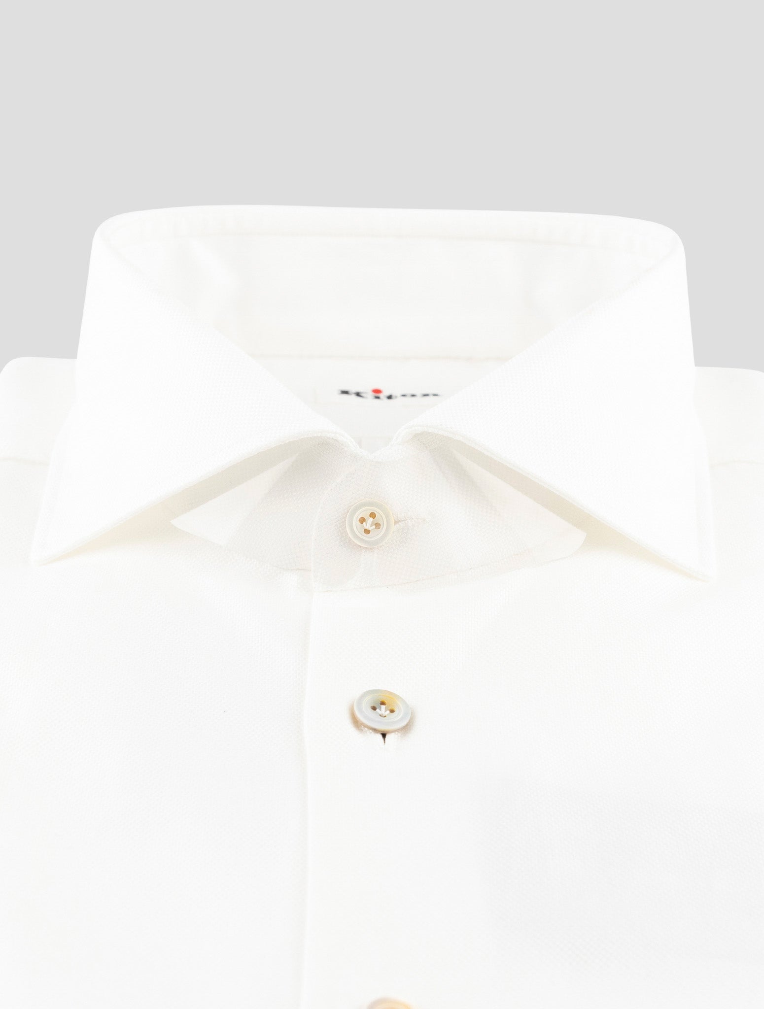 Kiton White Cotton Shirt