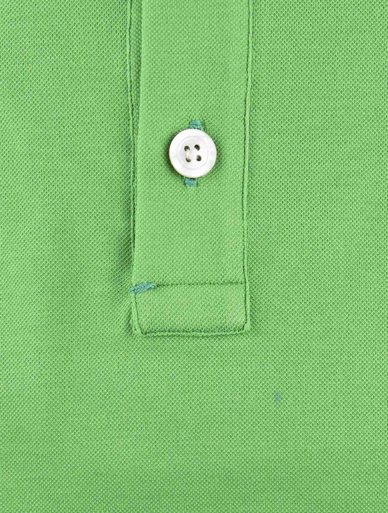 Kiton Green Cotton Polo
