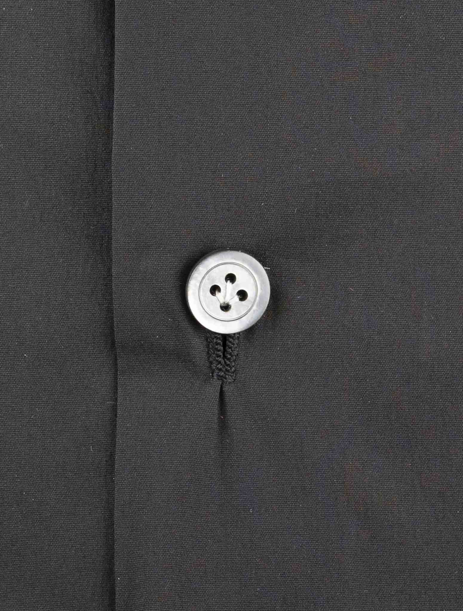 Kiton Black Cotton Shirt