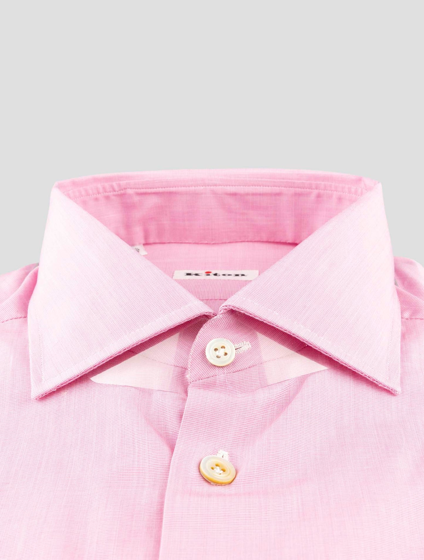 Kiton Pink Cotton Shirt