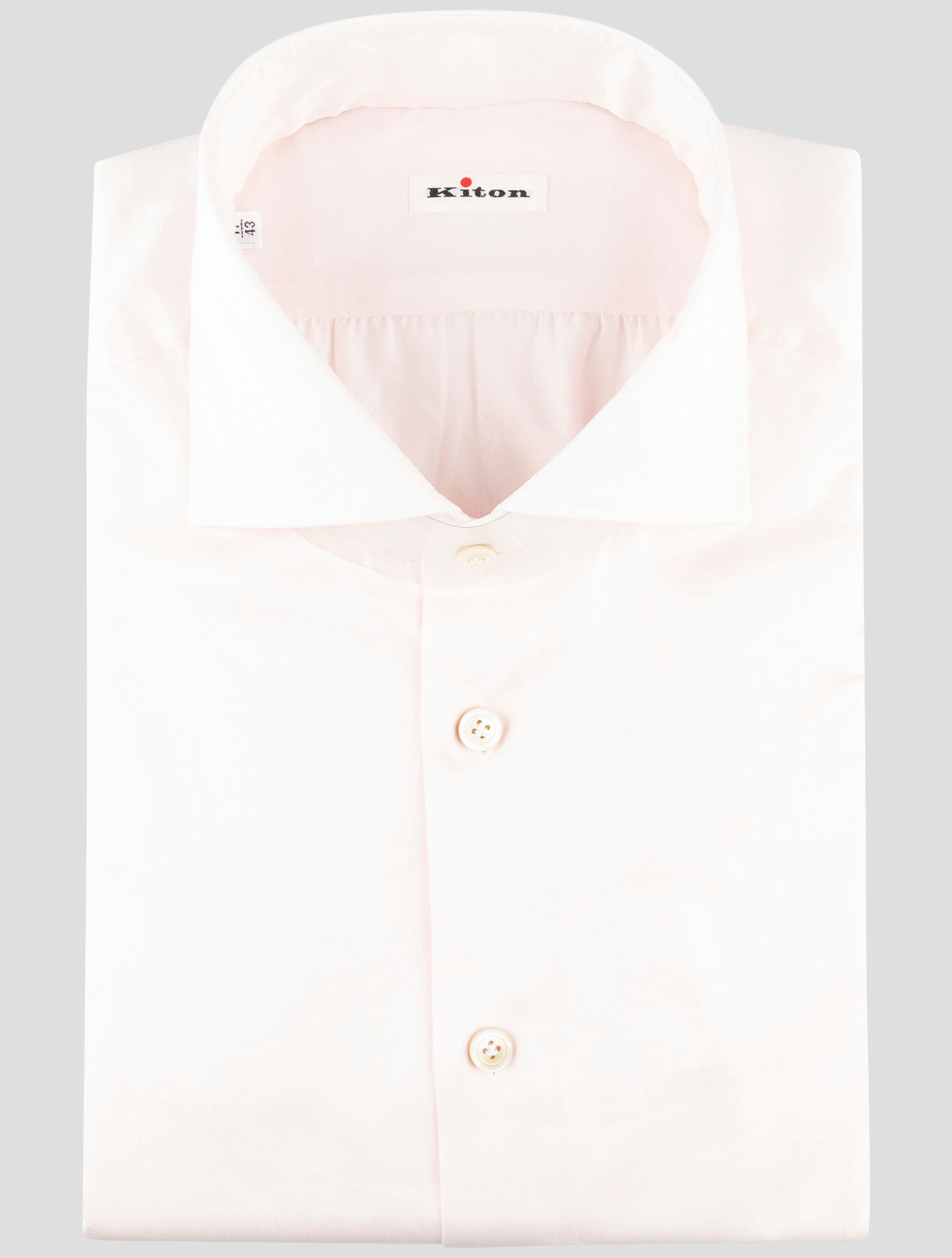 Kiton White Cotton Shirt