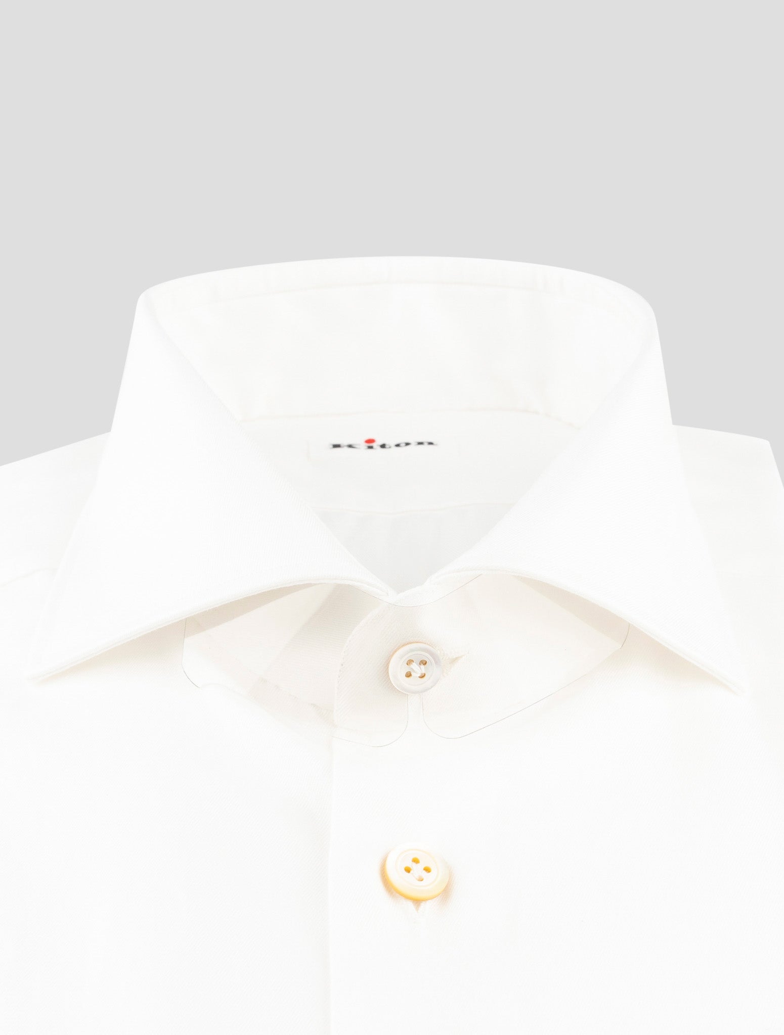 Kiton White Cotton Shirt