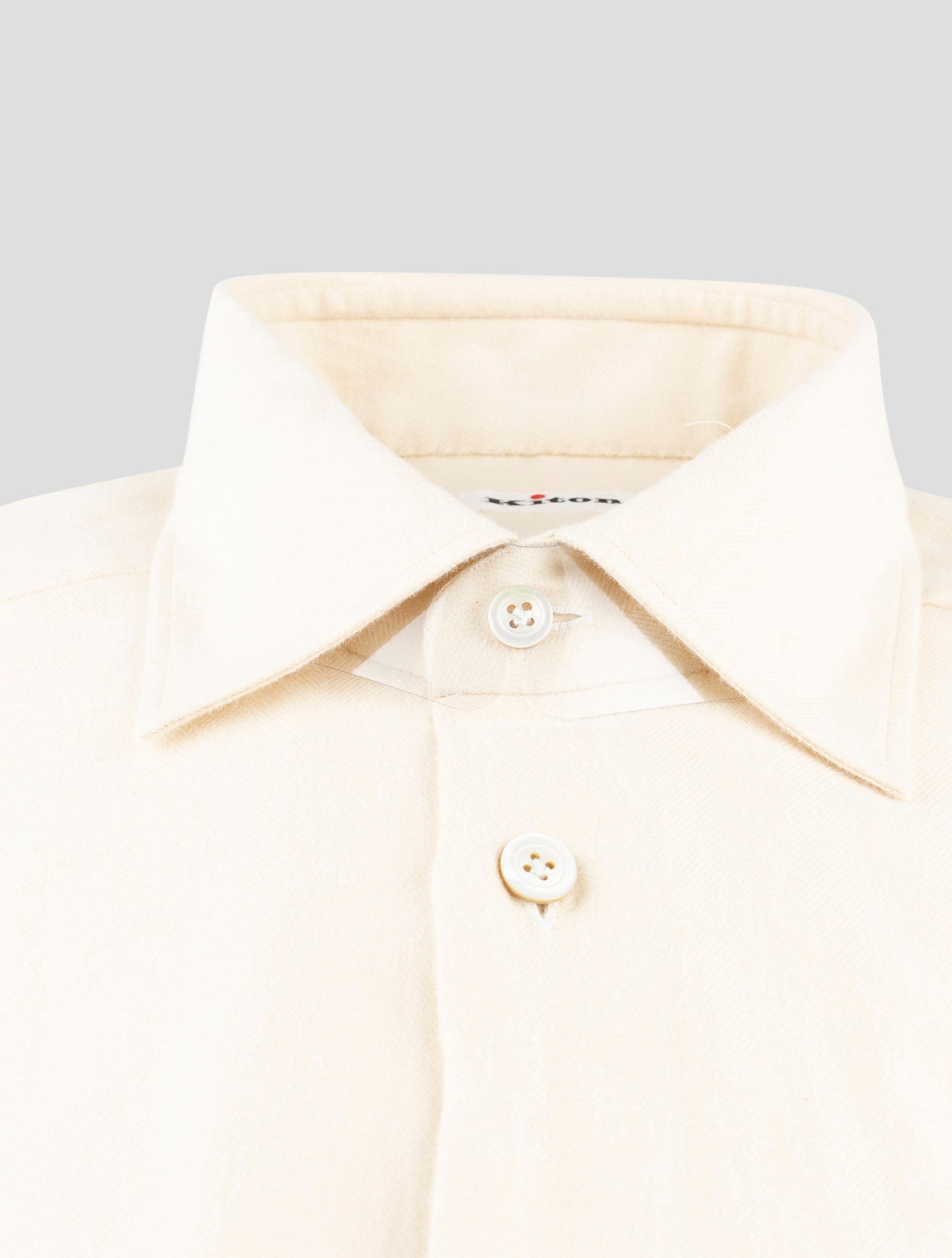 Kiton Beige Cotton Shirt