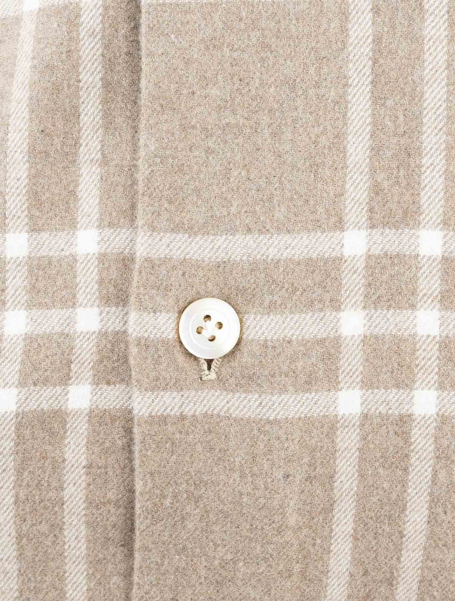 Kiton Brown Cotton Shirt