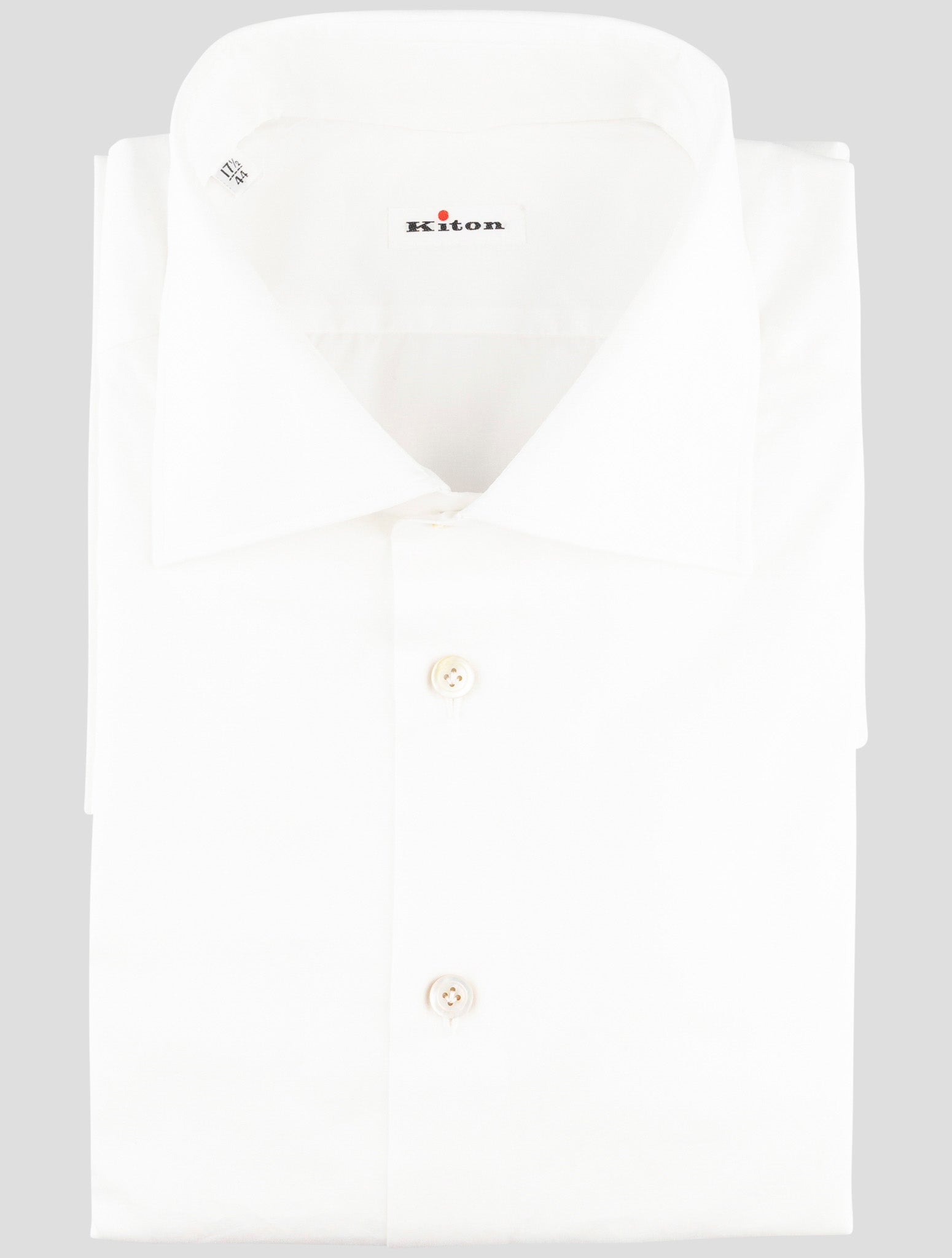 Kiton White Cotton Shirt