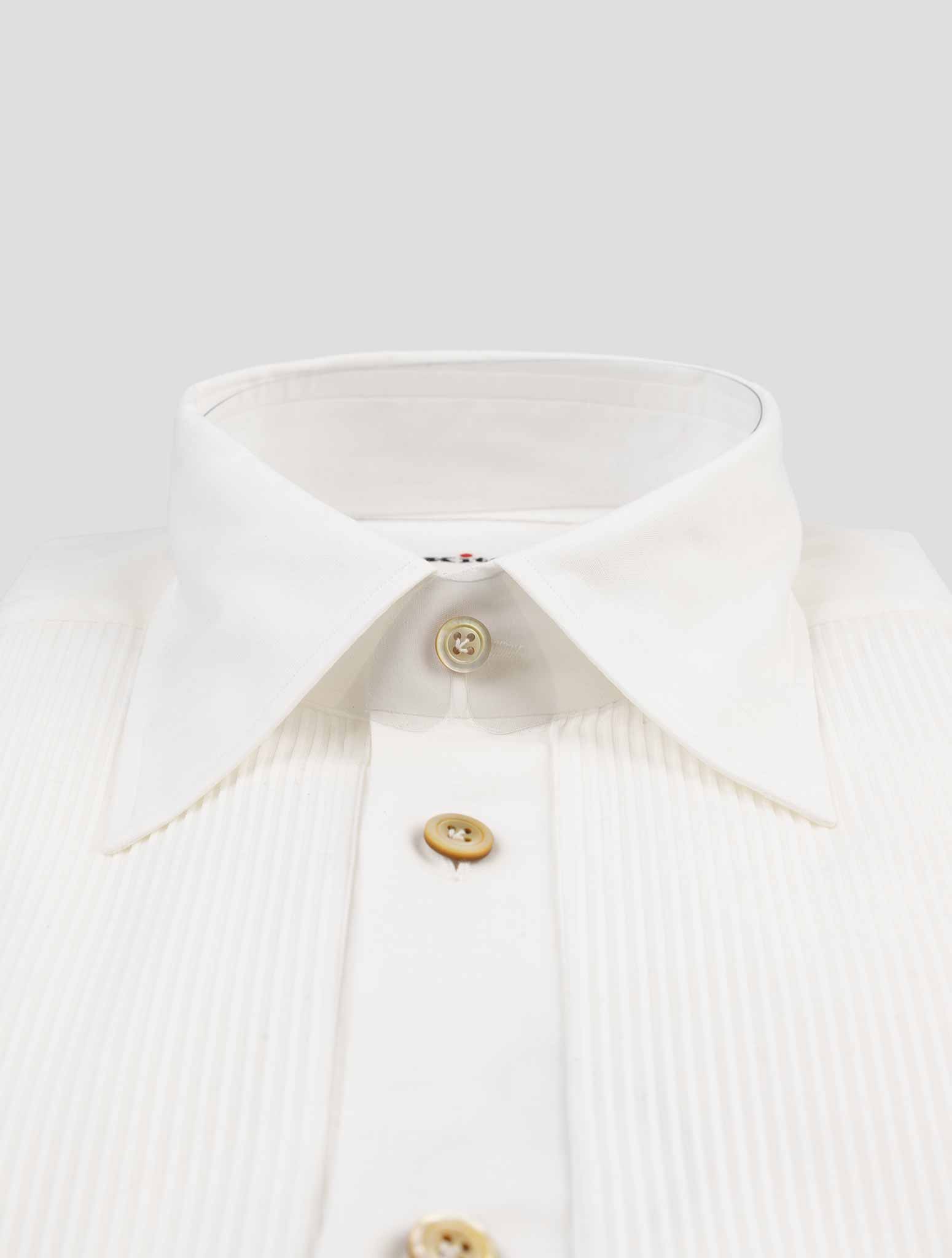 Kiton White Cotton Linen Shirt