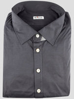 Kiton Gray Cotton Sweater Polo