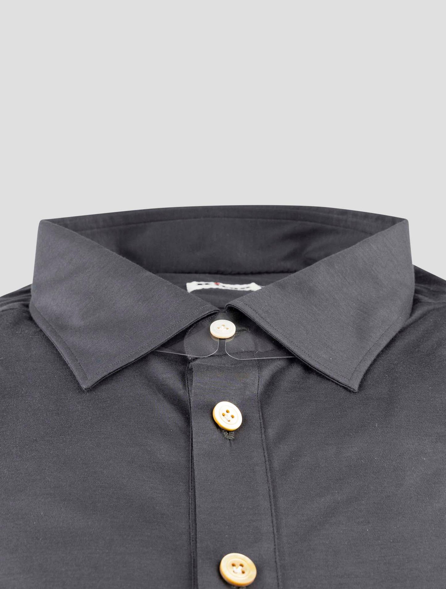 Kiton Gray Cotton Sweater Polo