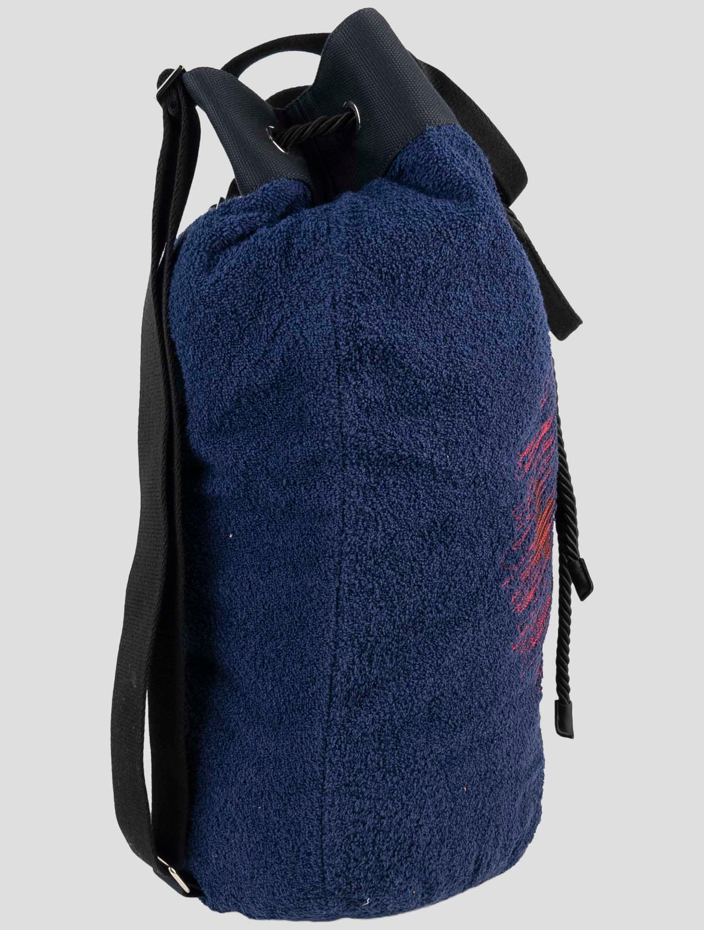 Kiton Blue Cotton Backpack