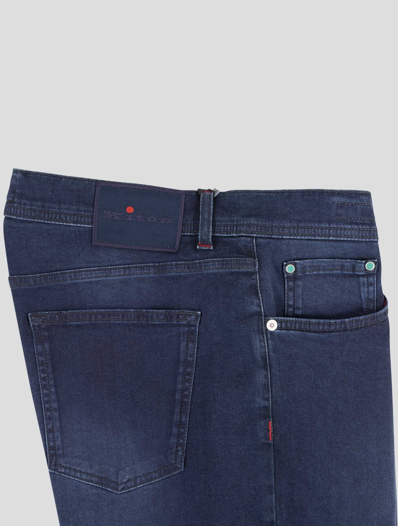 Kiton Blue Cotton Ea Jeans