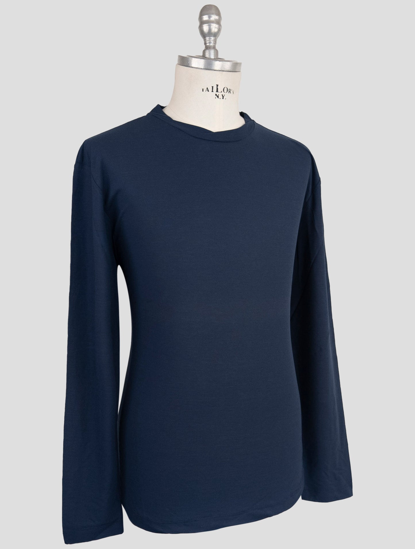 Kiton Knt Blue Cotton T-Shirt