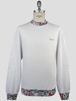 Kiton Knt White Cotton Sweater Crewneck