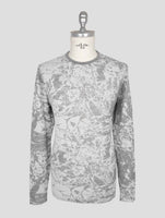 Kiton Knt Gray Cashmere Cotton Sweater Crewneck