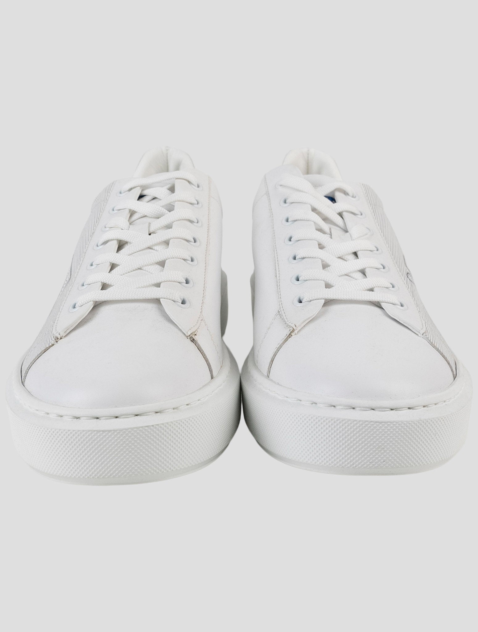 Kiton White Leather Sneakers