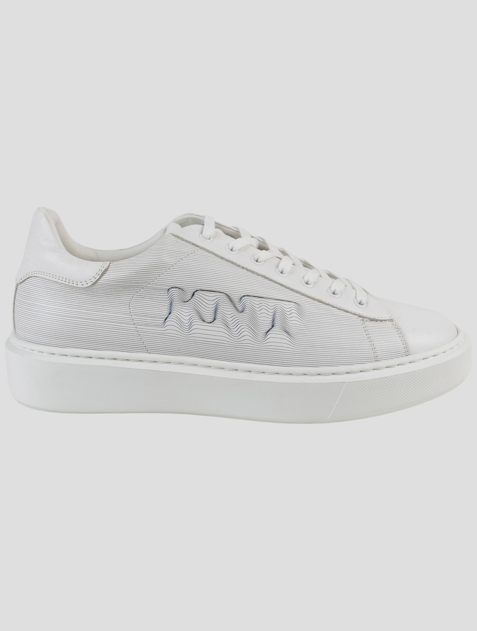Kiton White Leather Sneakers