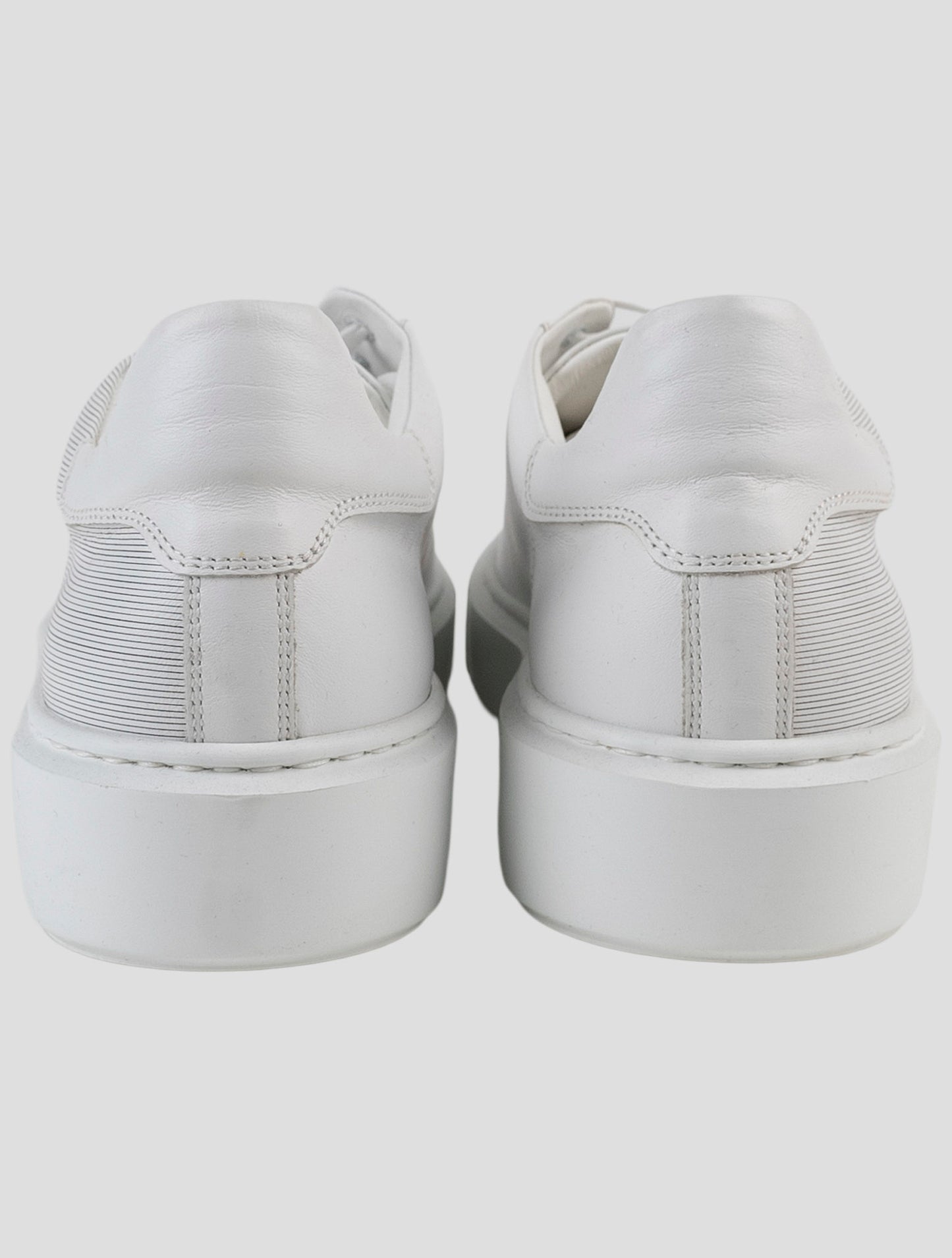 Kiton White Leather Sneakers