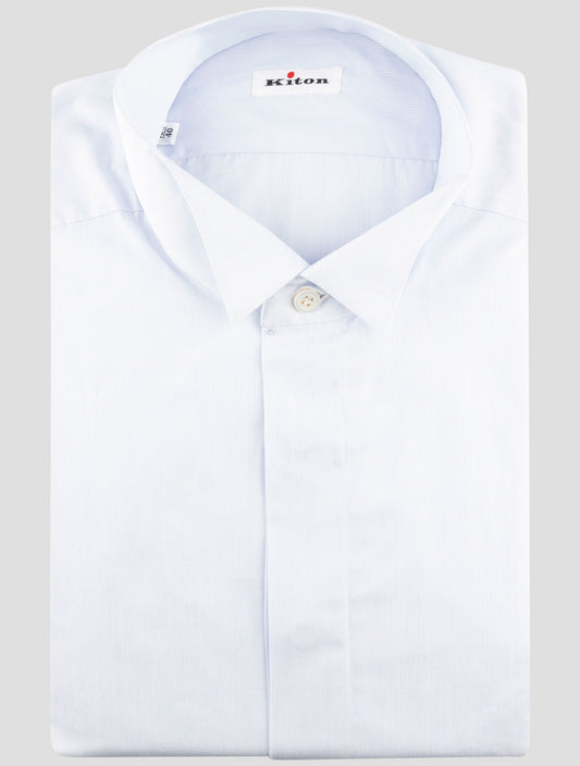 Kiton Light Blue Cotton Shirt