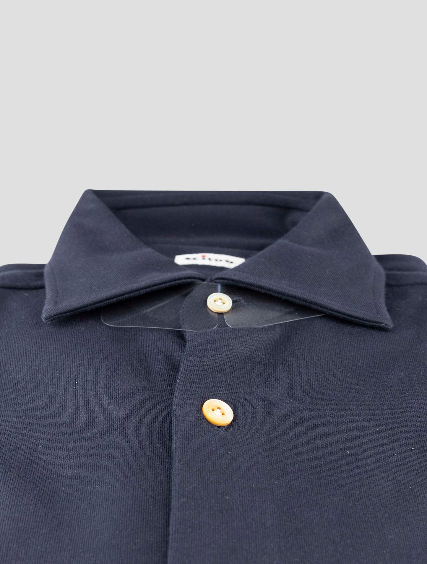 Kiton Blue Cotton Shirt