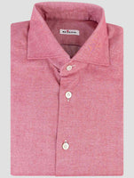Kiton Red Cotton Cashmere Shirt