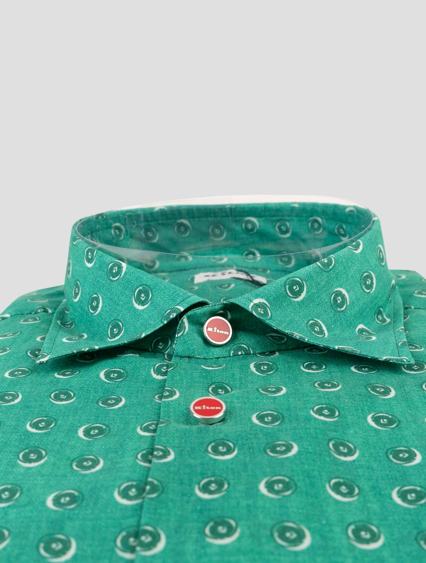 Kiton Green Cotton Shirt