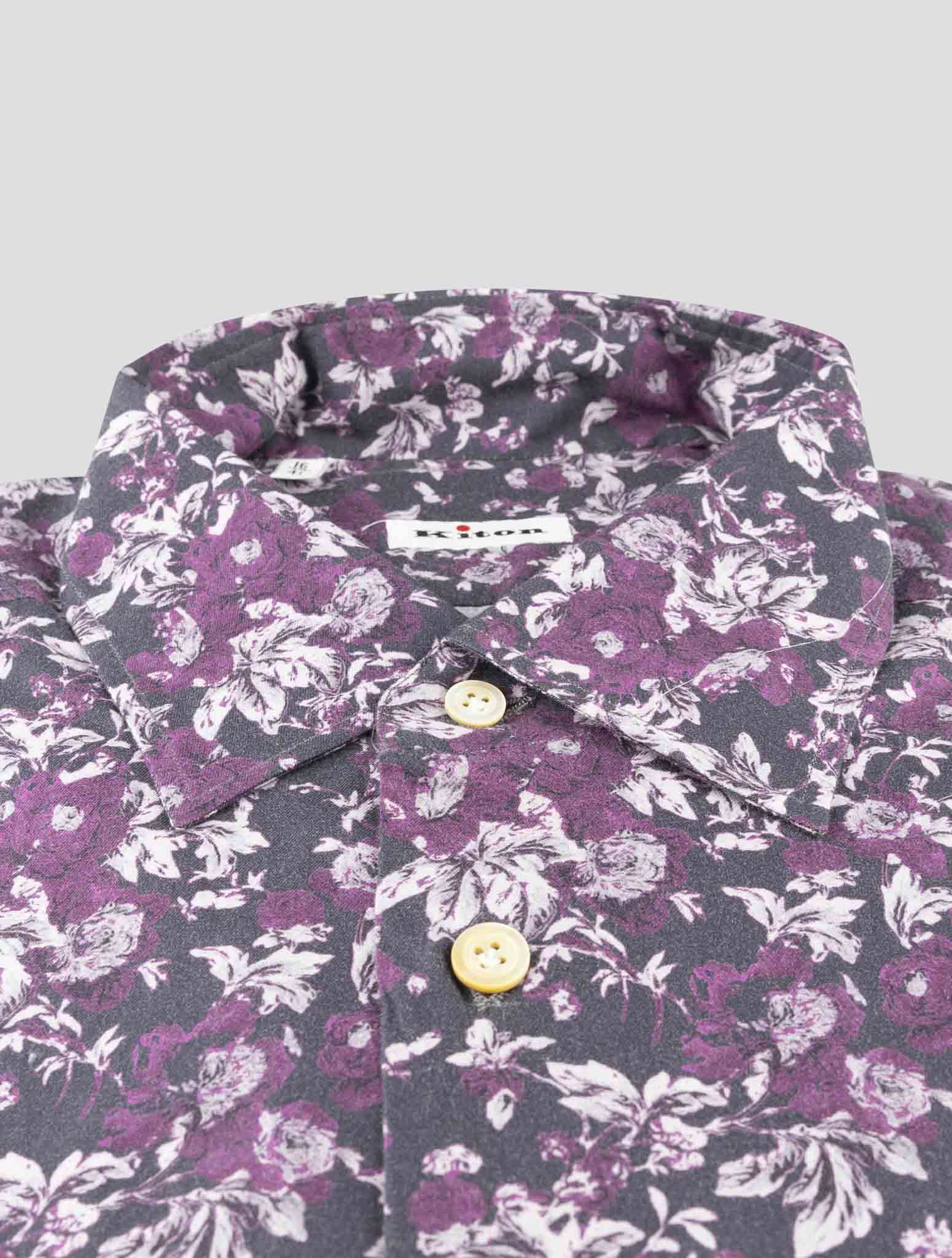 Kiton Multicolor Cotton Shirt