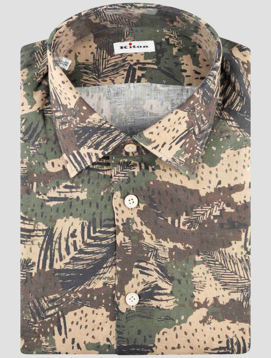 Kiton Multicolor Linen Shirt
