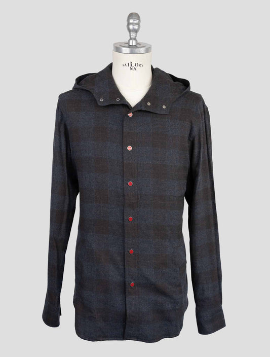 Kiton Dark Gray Cotton Shirt