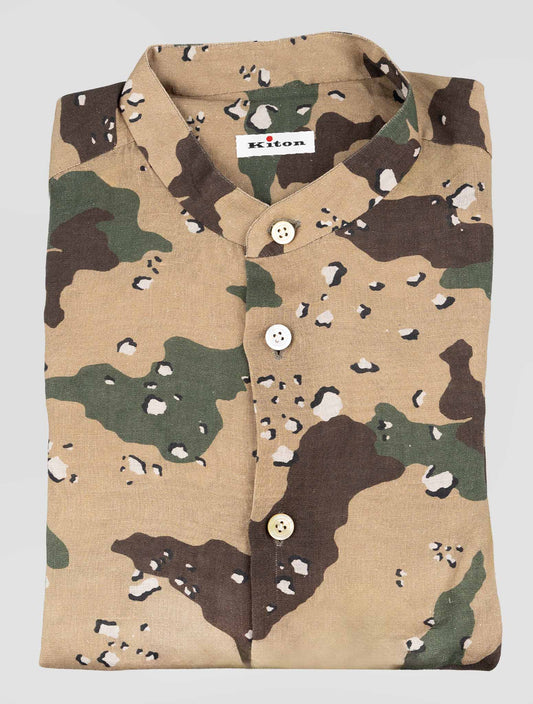 Kiton Multicolor Linen Shirt