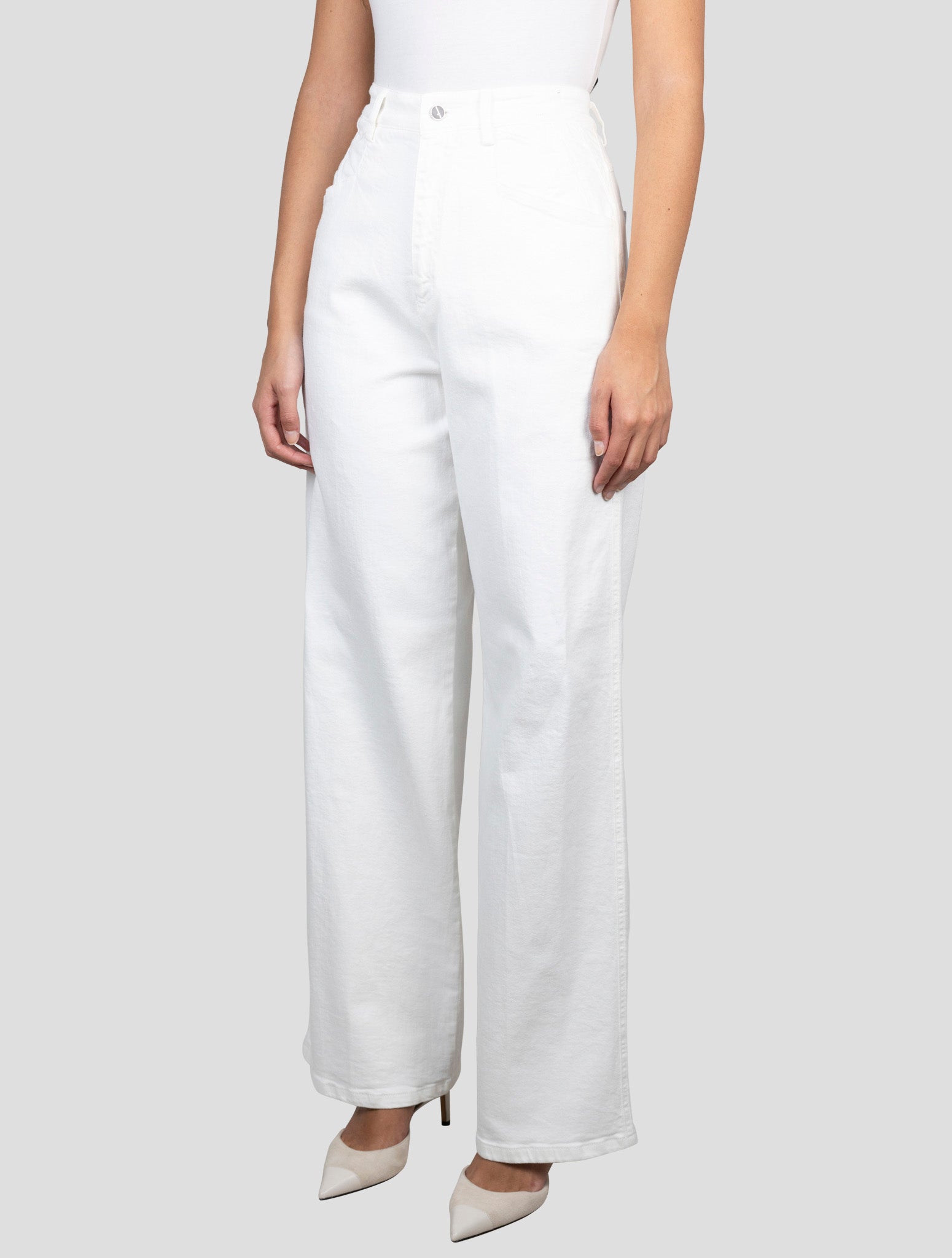 Kiton White Cotton Ea Pants