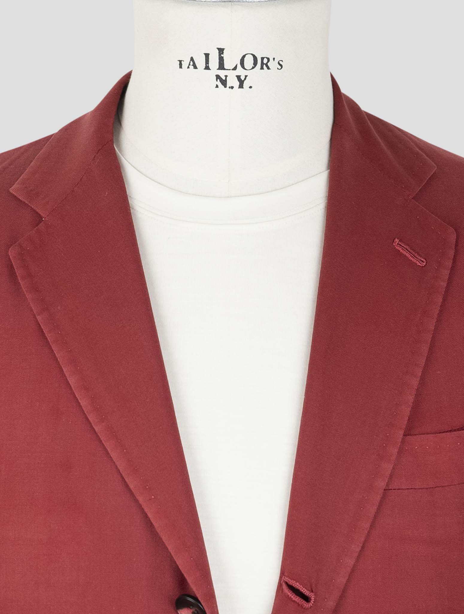 Kiton Burgundy Cashmere Blazer