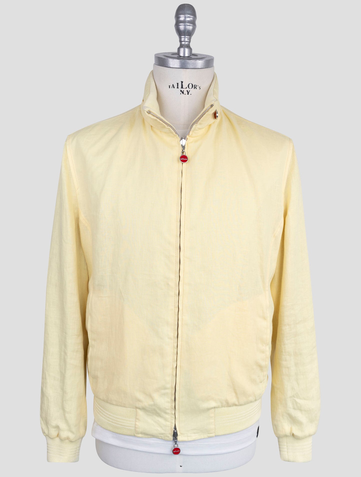 Kiton Yellow Linen Coat