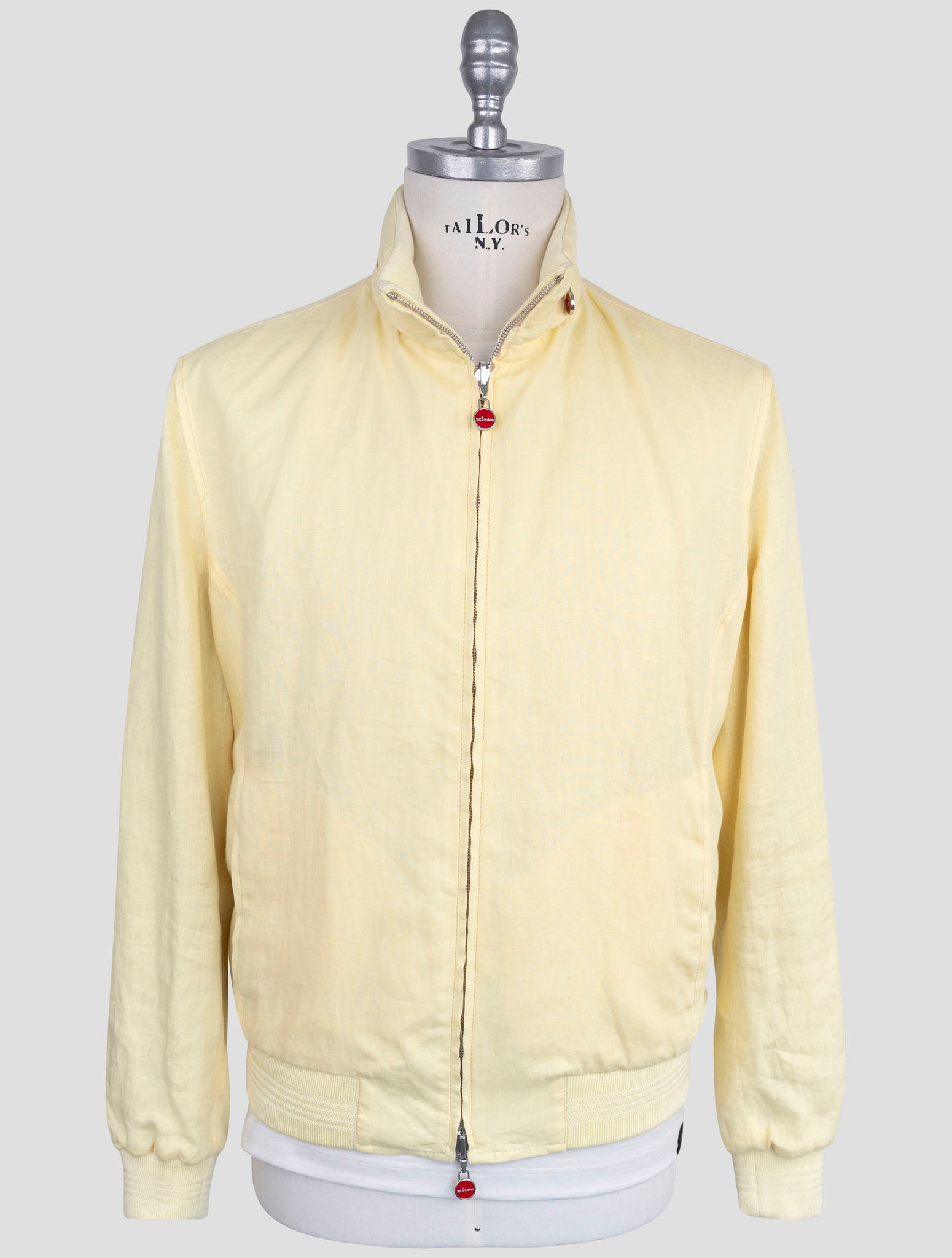 Kiton Yellow Linen Coat