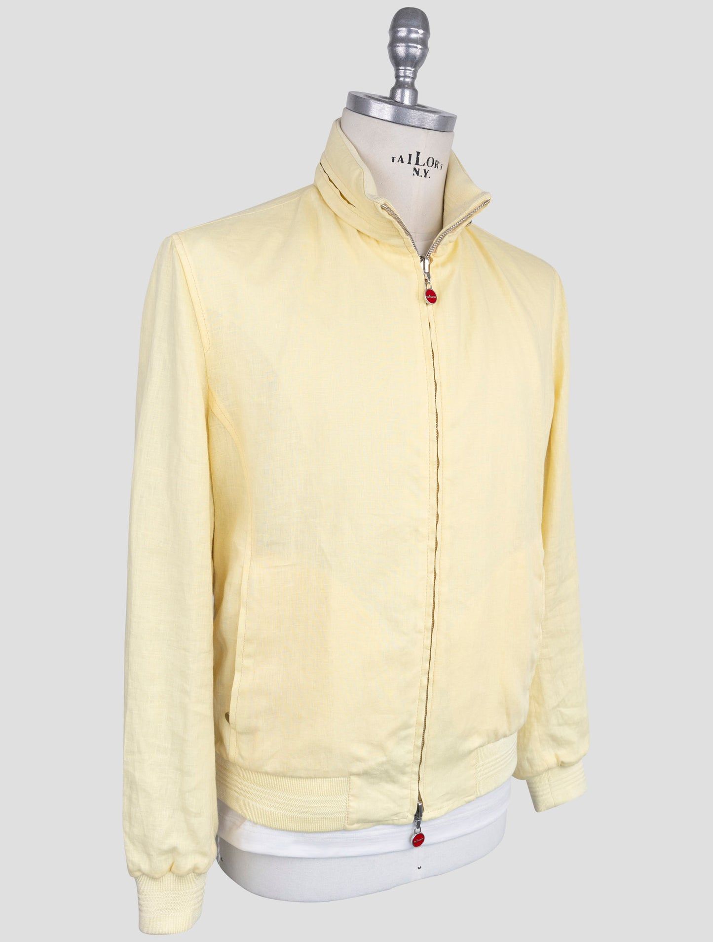 Kiton Yellow Linen Coat
