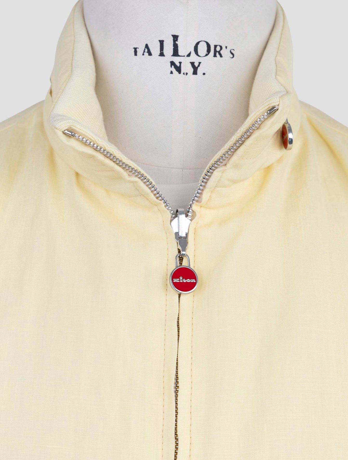 Kiton Yellow Linen Coat