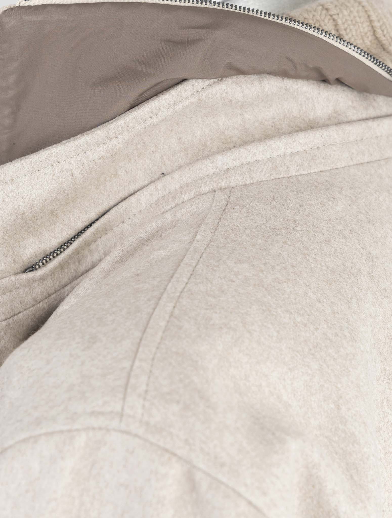 Kiton Beige Cashmere Coat