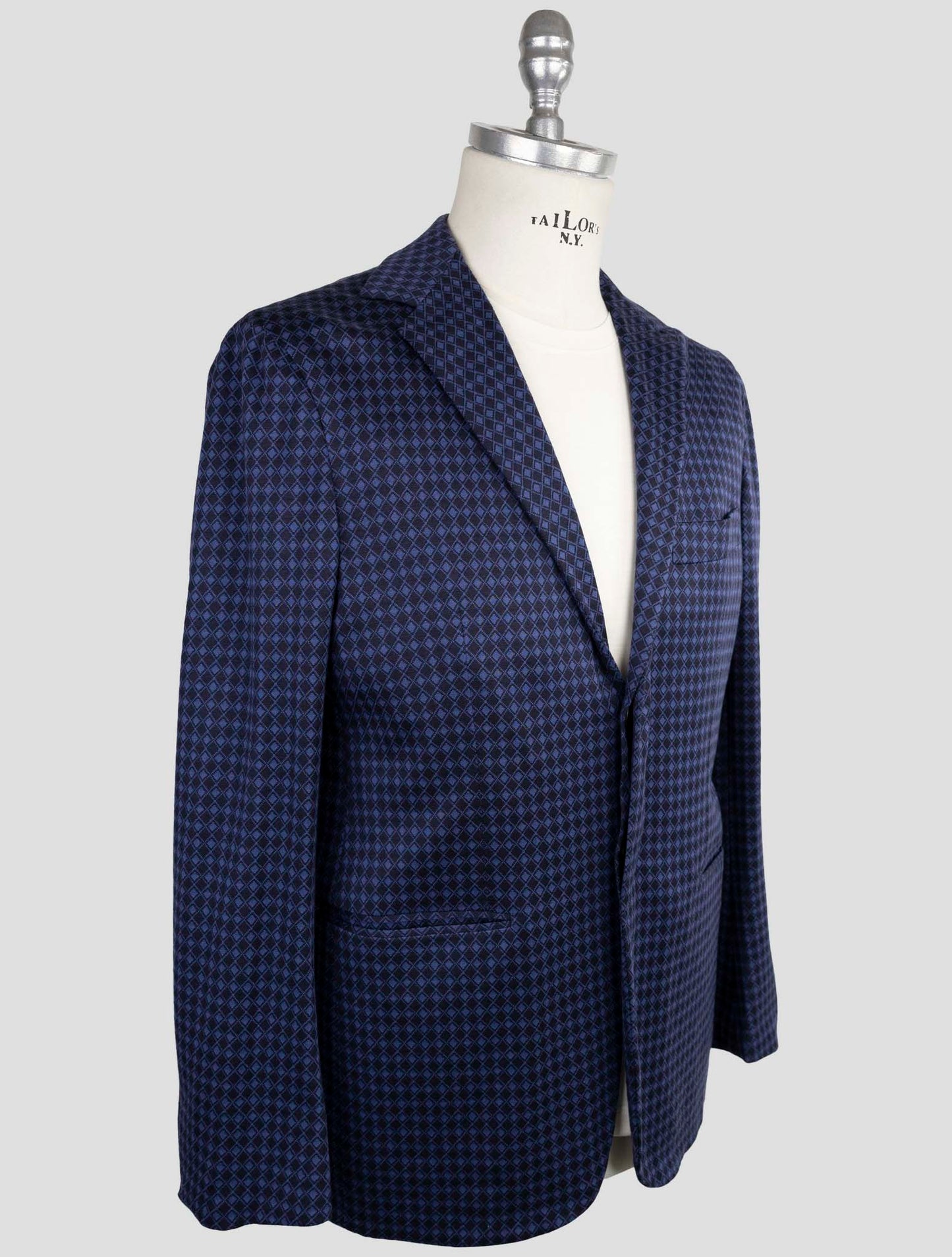 Kiton KNT Blue Cotton Cashmere Pa Blazer