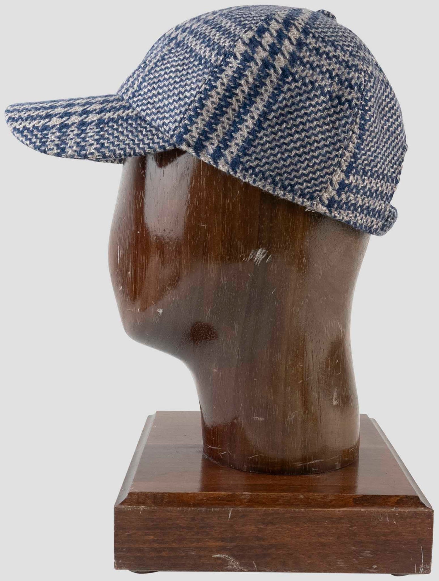 Kiton Blue Brown Cashmere Silk Baseball Cap