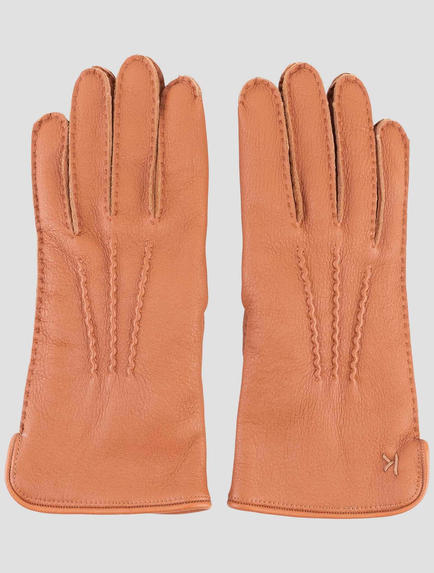 Kiton Brown Leather Gloves