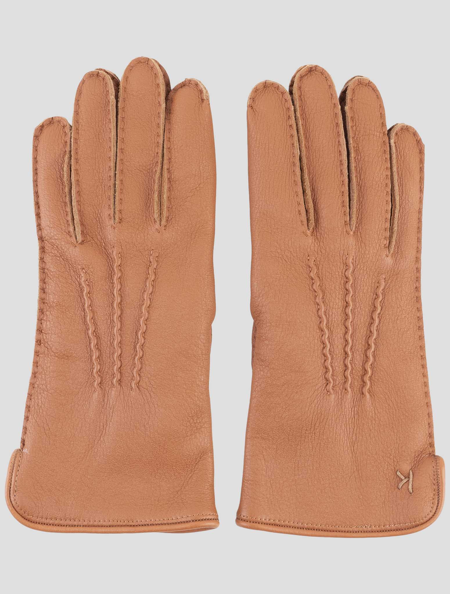 Kiton Brown Leather Gloves