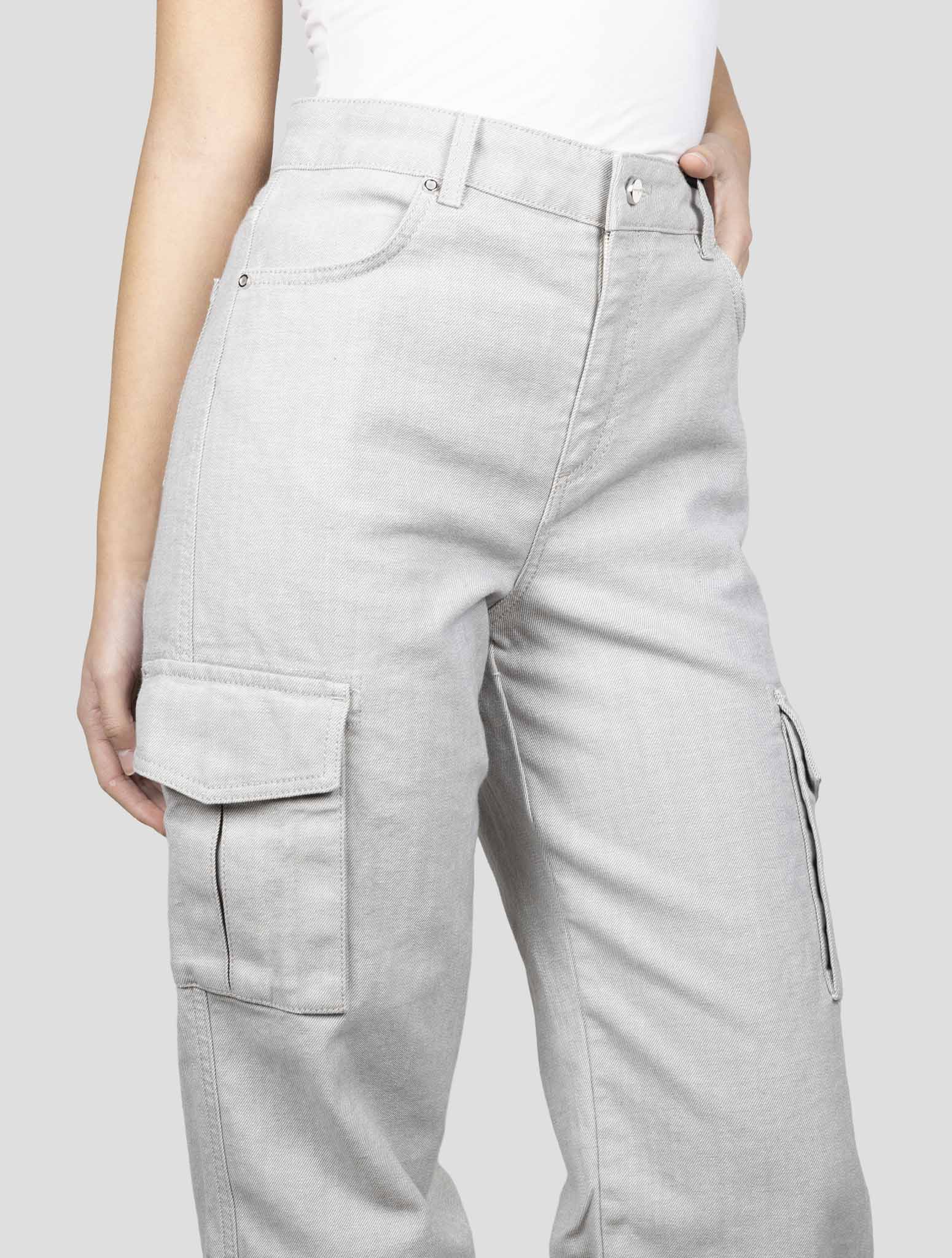 Kiton Gray Cotton Ea Jeans