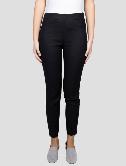 Kiton Black Linen Viscose Ea Pants