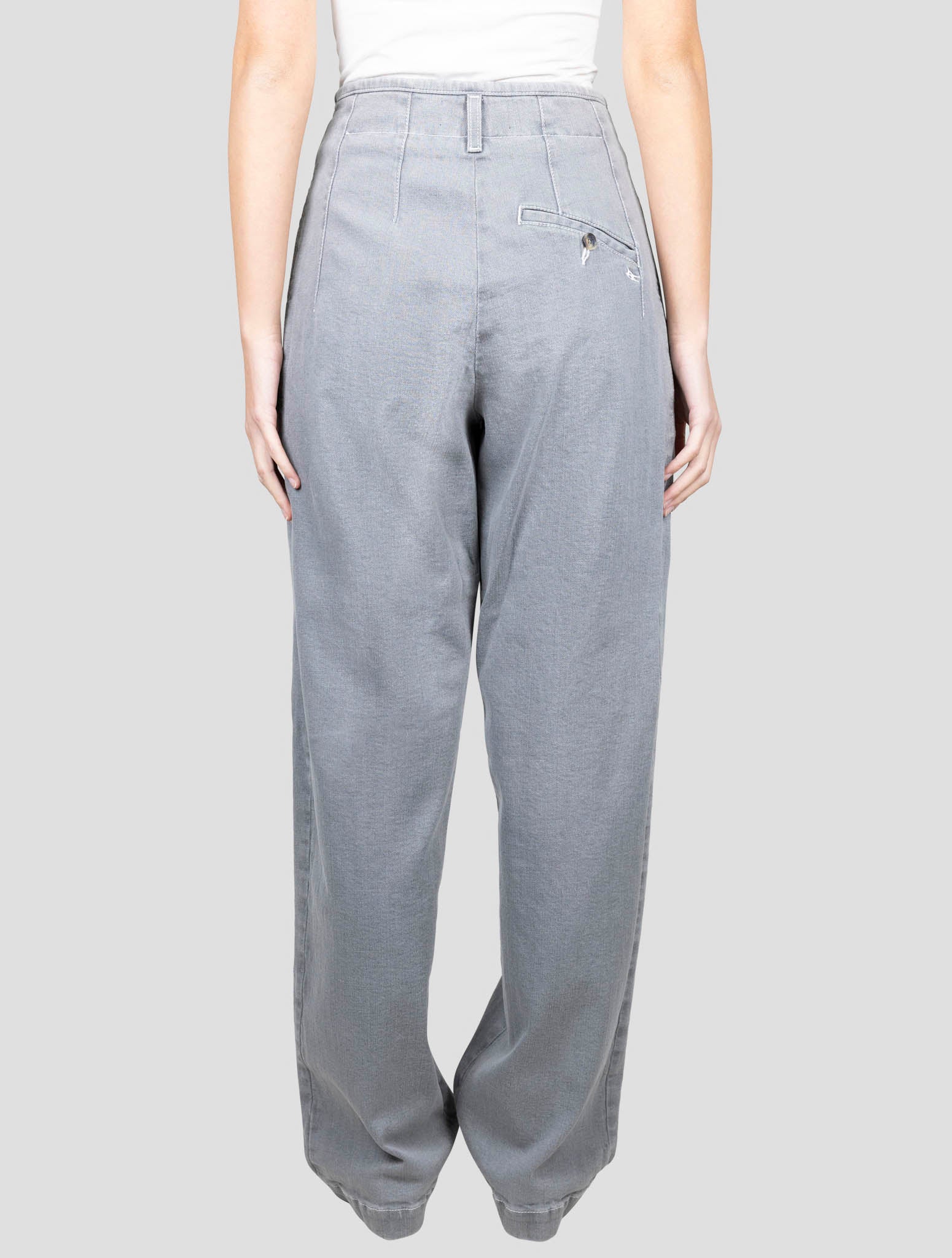 Kiton Gray Cotton Ea Pants