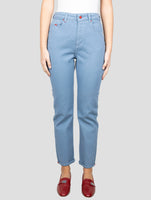 Kiton Light Blue Cotton Jeans